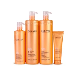 Cadiveu Professional Nutri Glow Hair Lamination Kit with 4 Products
